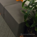Teknion dna Grey Soft Lounge Square Seat or Ottoman